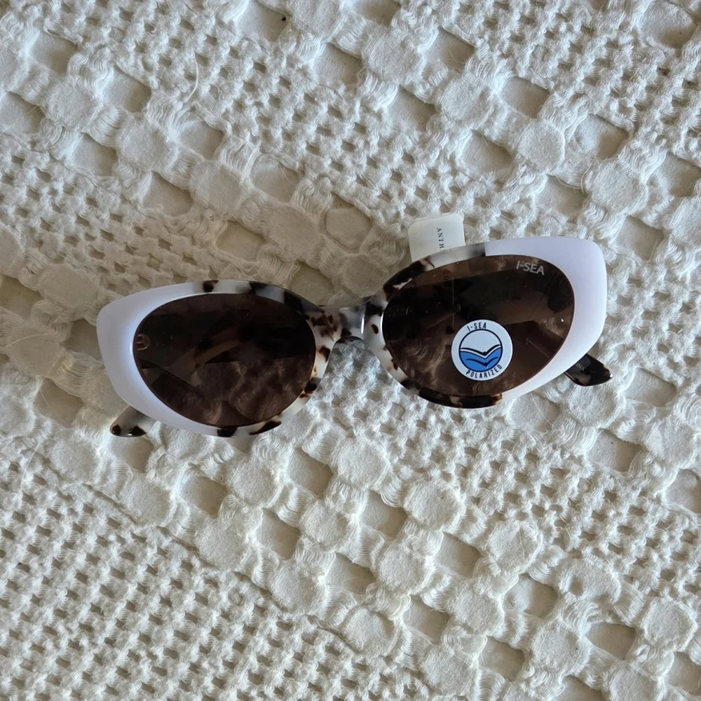 Anthropologie I-SEA Marley Sunglasses Ivory Blonde Tort